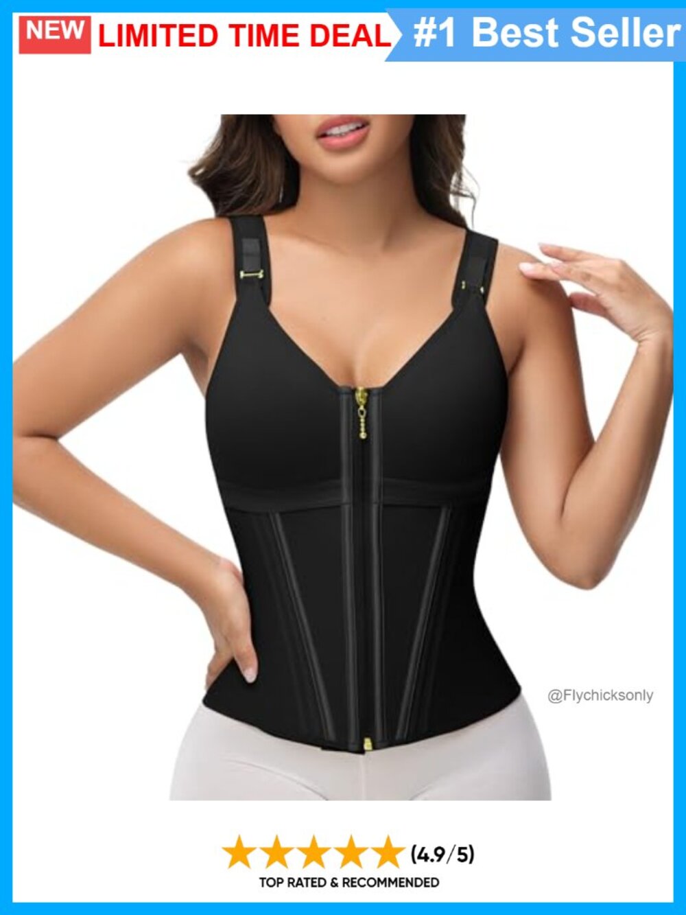 Waist Trainer Corset Tummy Control Body Shaper with Bra